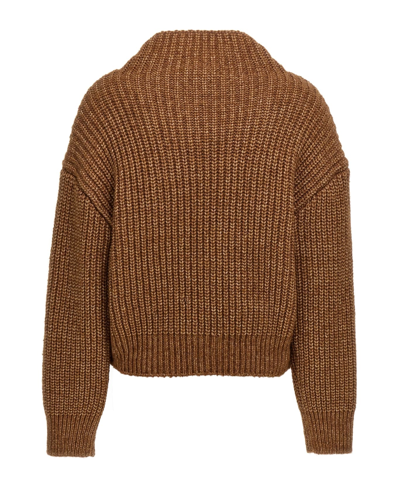 Alberta Ferretti High Neck Sweater - Orange