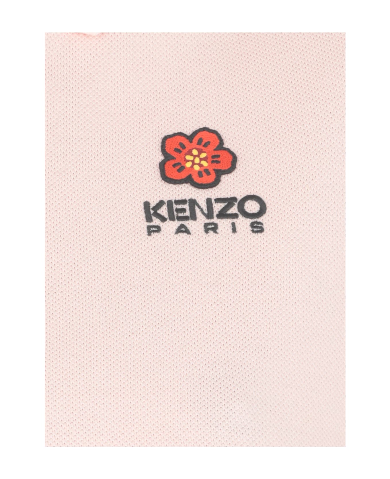 Kenzo Boke Flower Three-buttons Polo Shirt - Pink