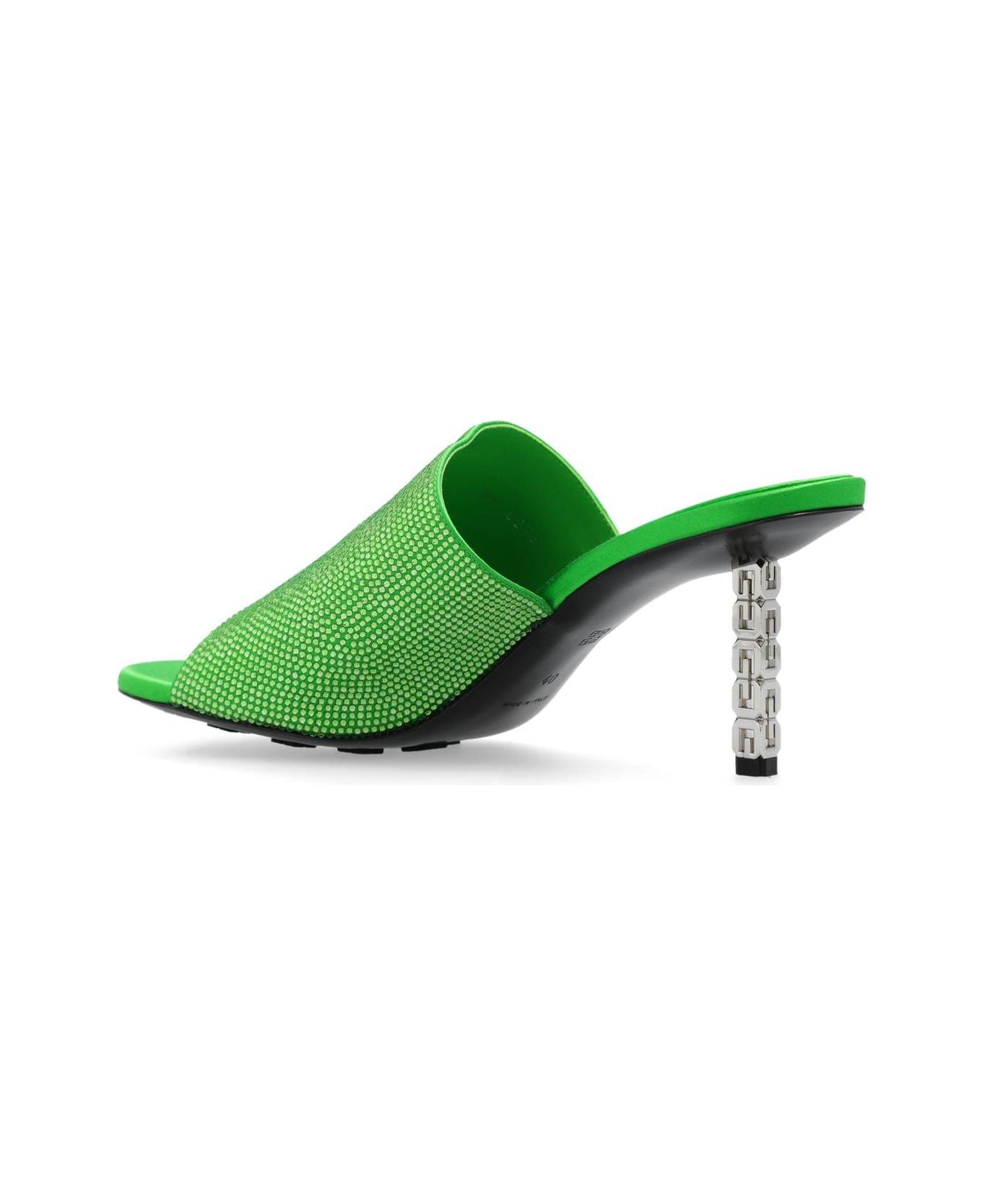 Givenchy G Cube Embellished Mules - ABSYNTHEGREEN