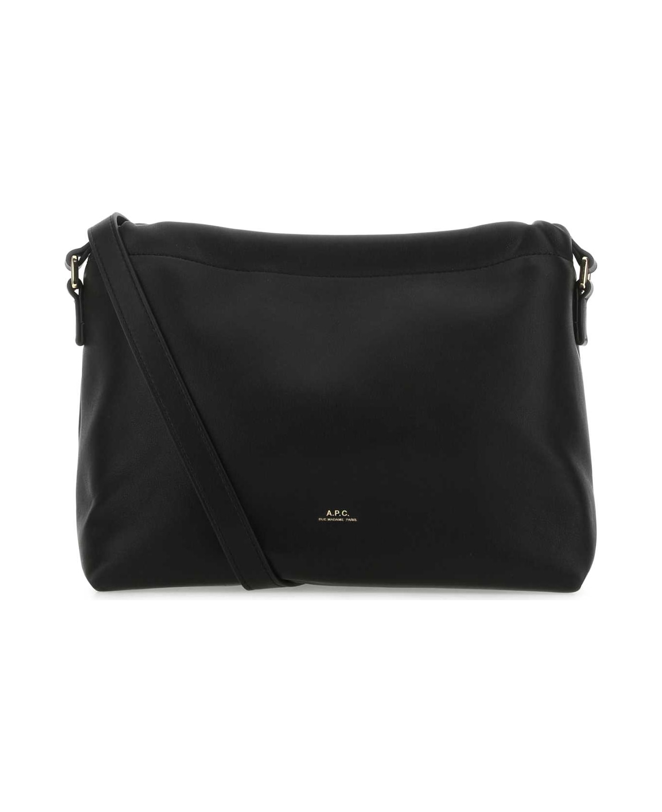 A.P.C. Black Leather Crossbody Bag - LZZ