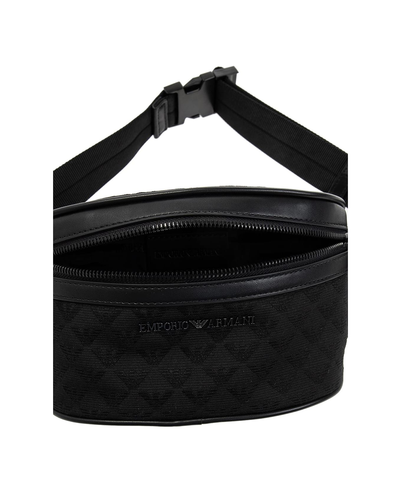 Emporio Armani Belt Bag With Logo - Black/Black/Black ベルトバッグ