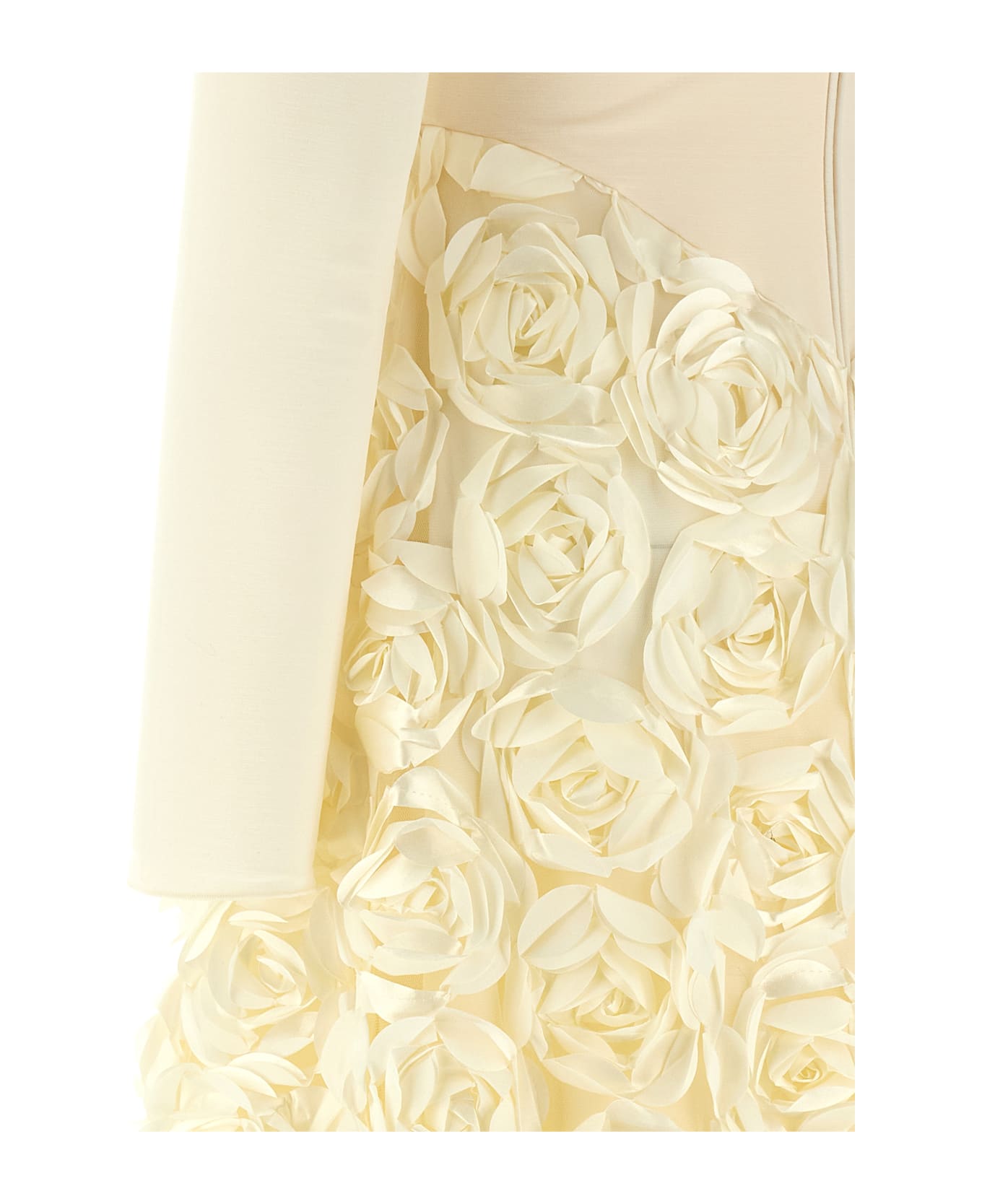 Rotate by Birger Christensen 
long Sleeve Maxi
 Dress - White