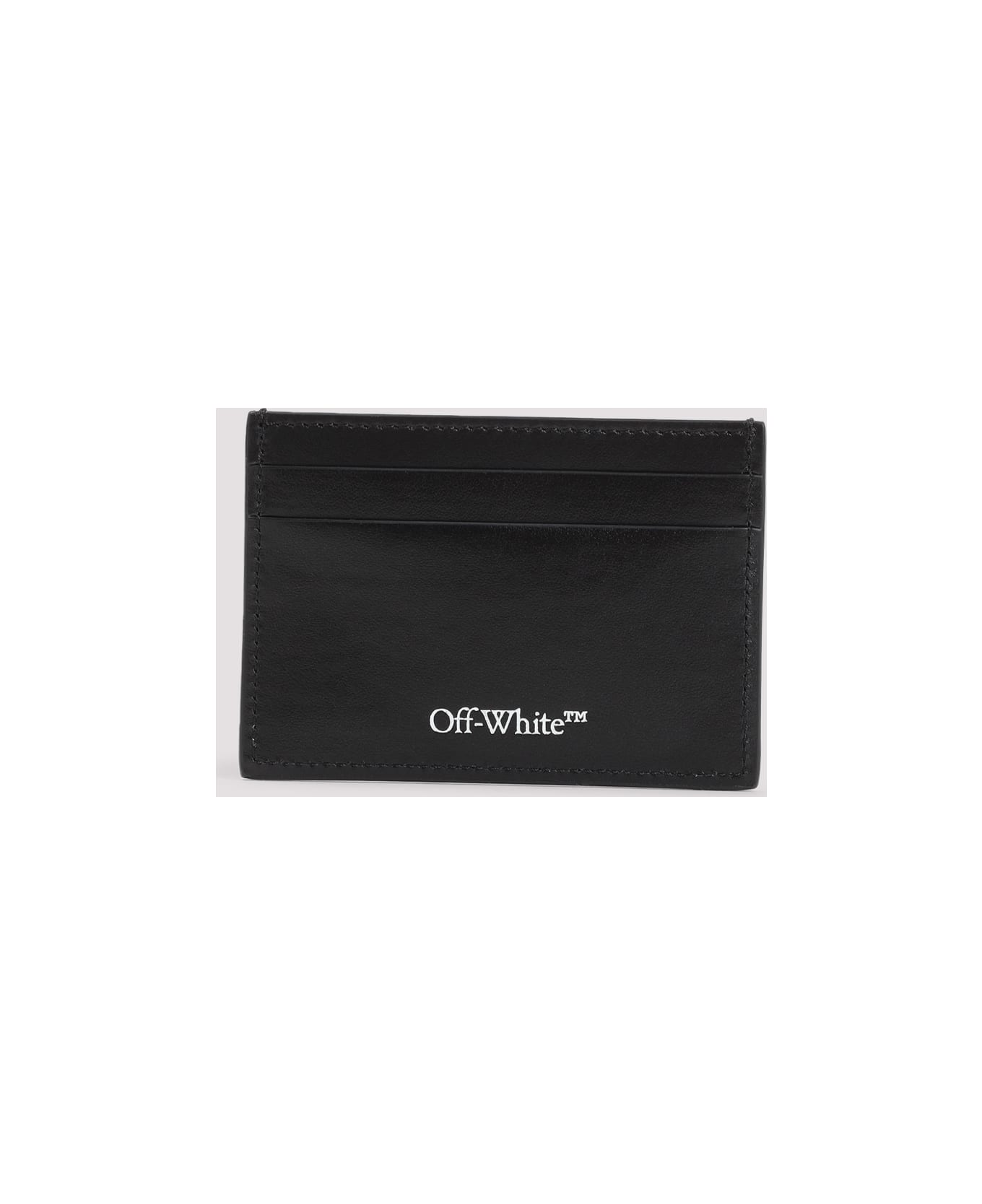Off-White Jitney Quote Credit Card Case - Black White