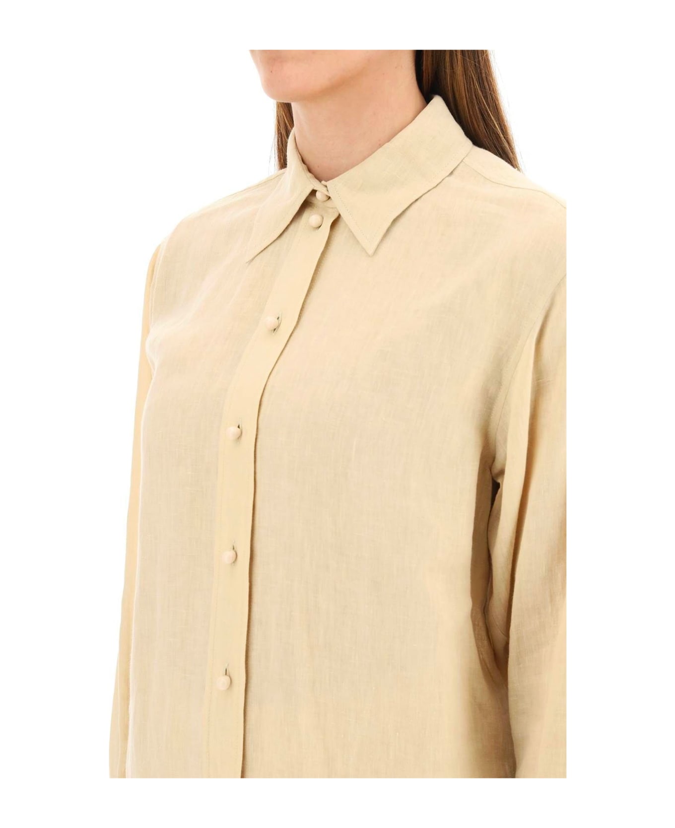 Chloé Linen Shirt - Brown