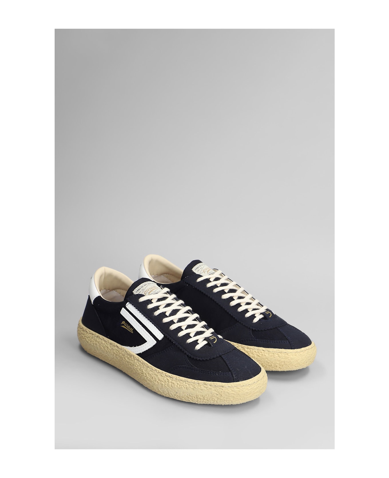 Puraai Summer Night Sneakers In Blue Fabric - blue