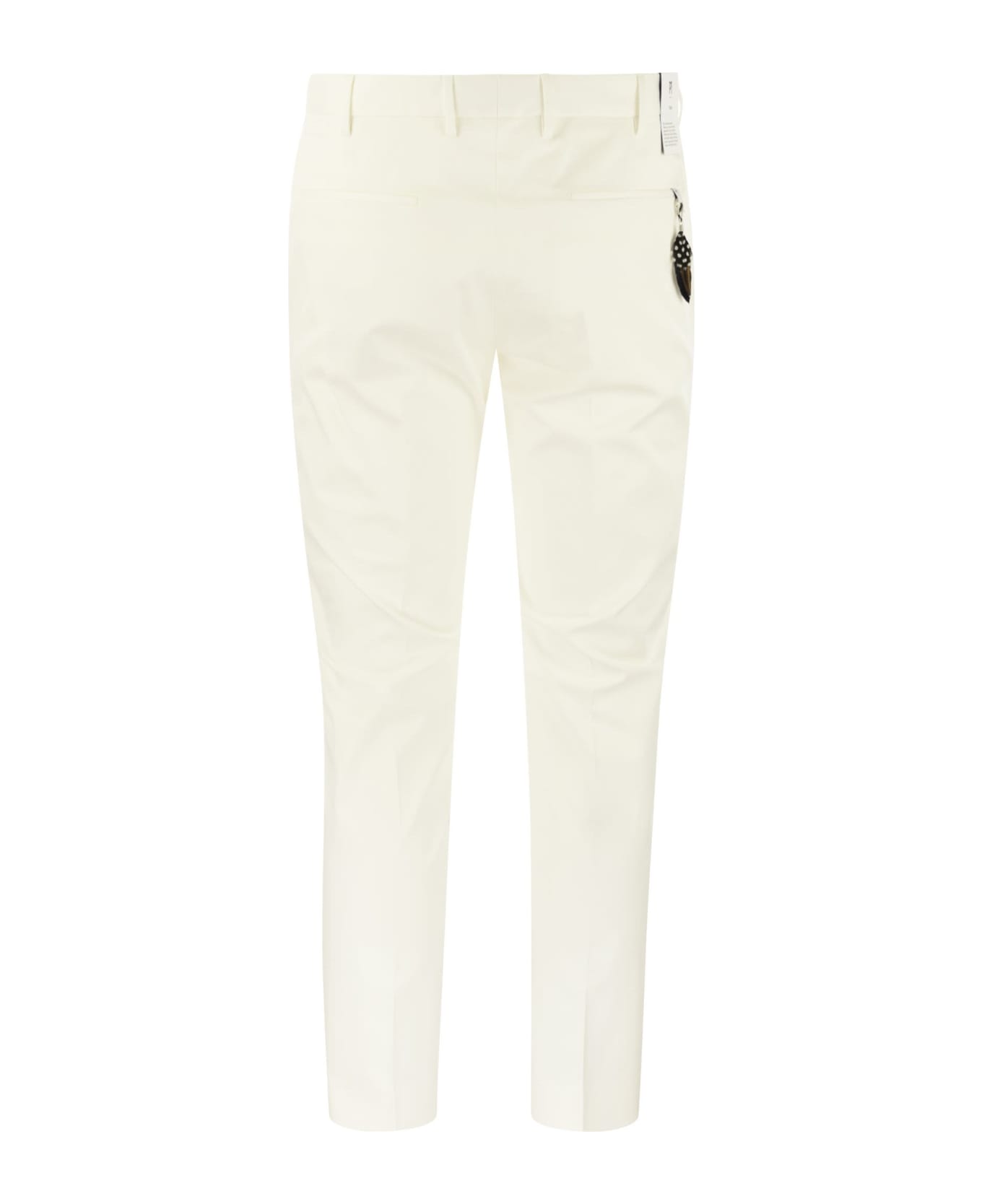 PT01 Dieci - Cotton Trousers - White