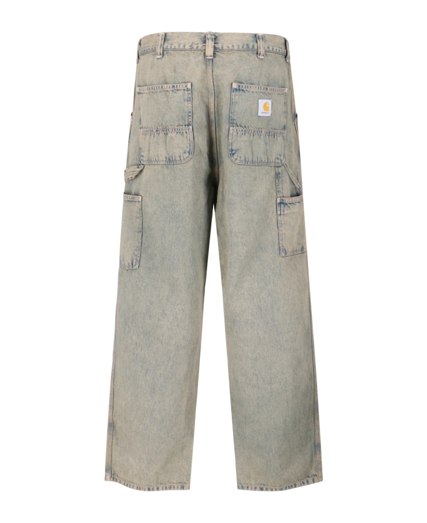Carhartt Straight 'brandon' Jeans - Fugd Blue / Leather