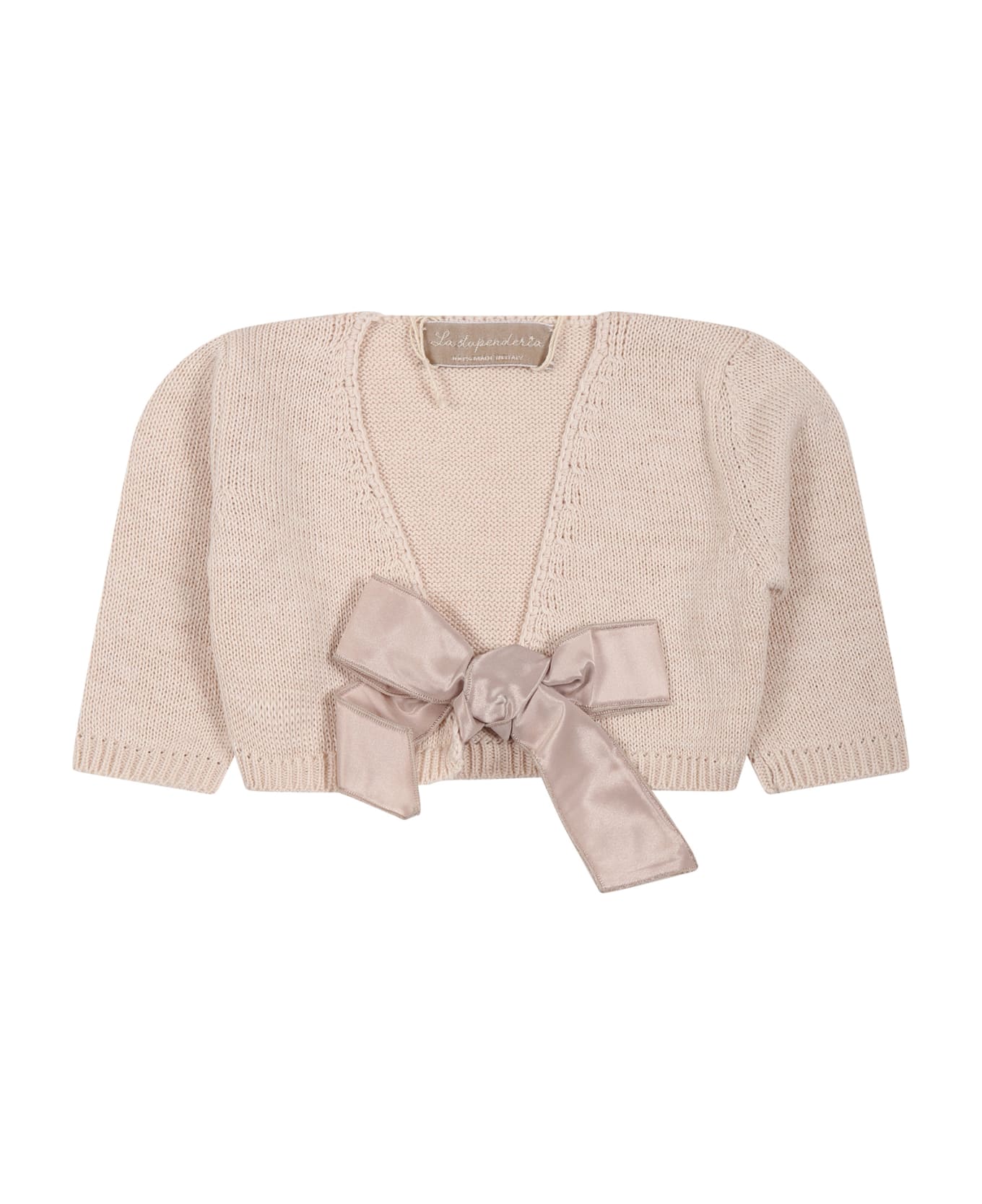 La stupenderia Pink Cardigan For Baby Girl - Pink