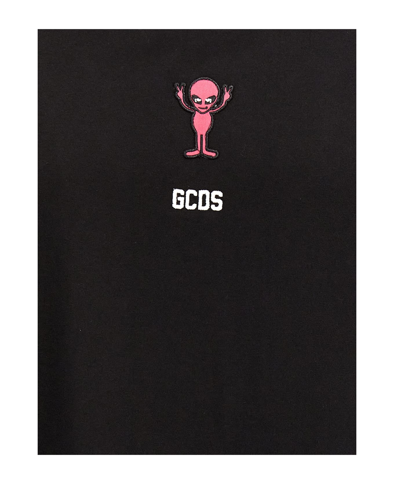 GCDS Embroidery T-shirt - Black   シャツ
