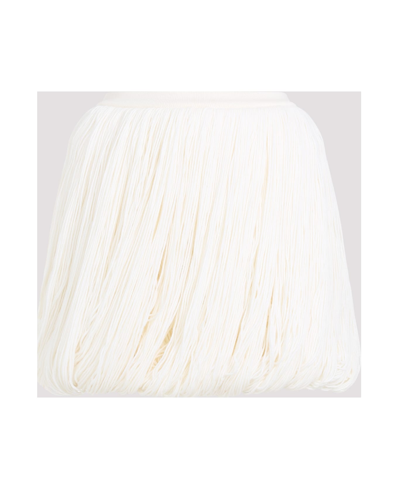 Alaia Alaïa Fringes Skirt - Blanc Casse