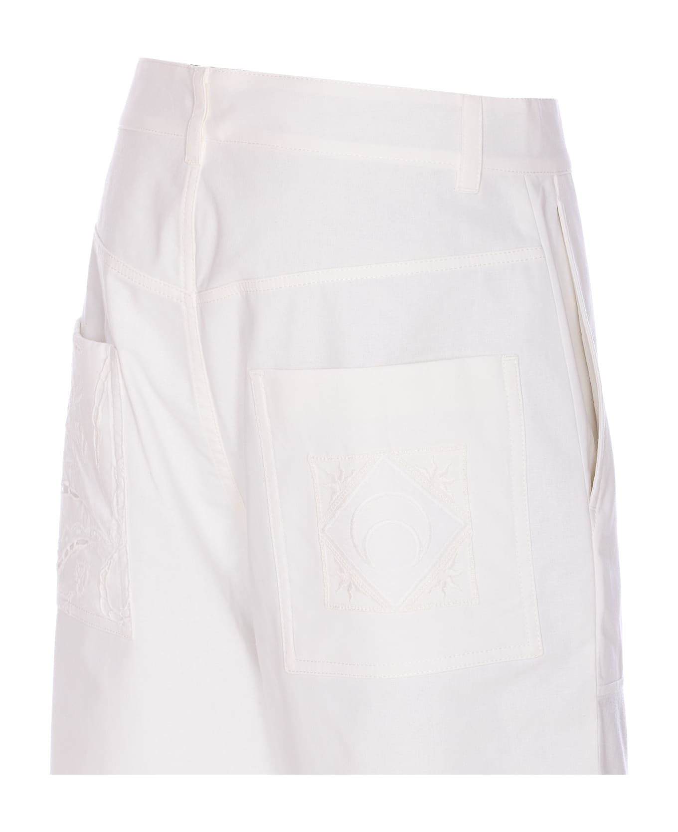 Marine Serre Regenerated Pants - White