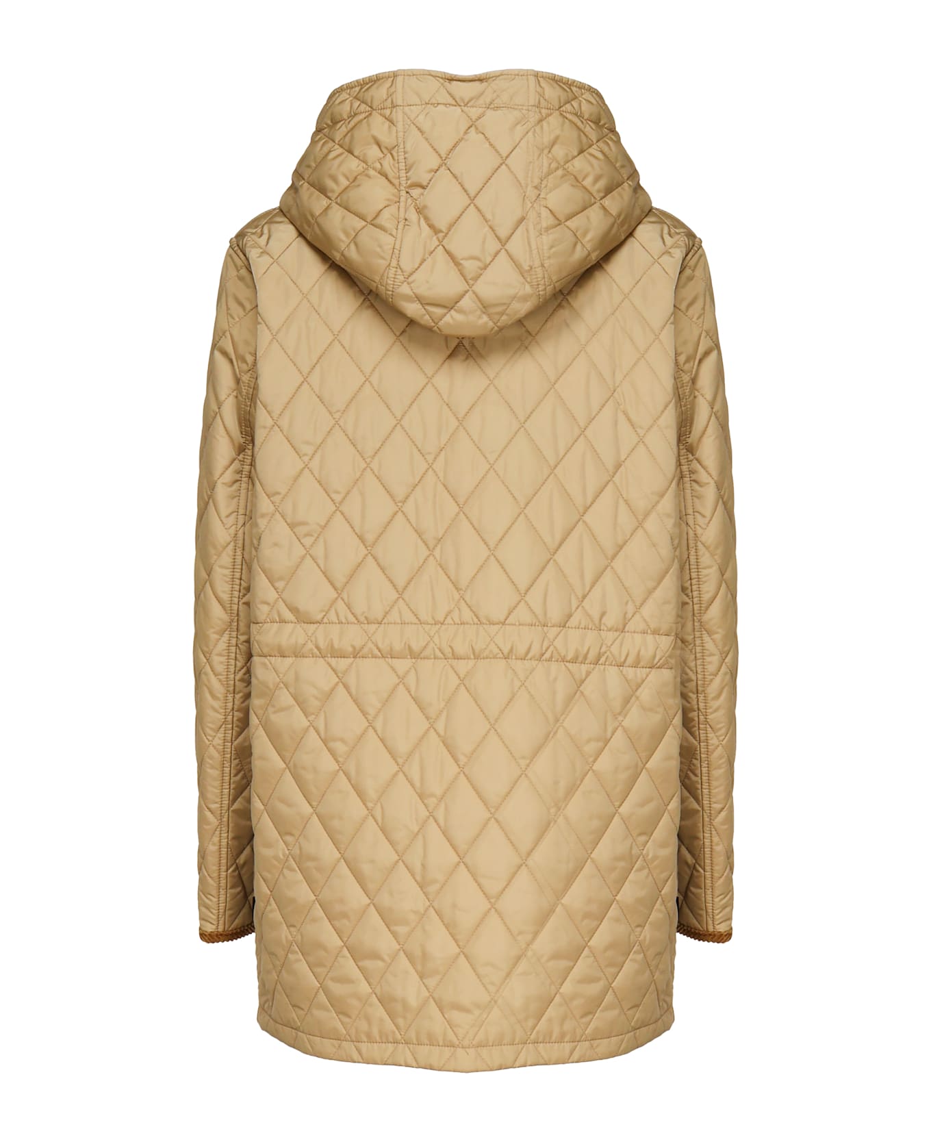 Burberry Quilted Nylon Parka - Beige