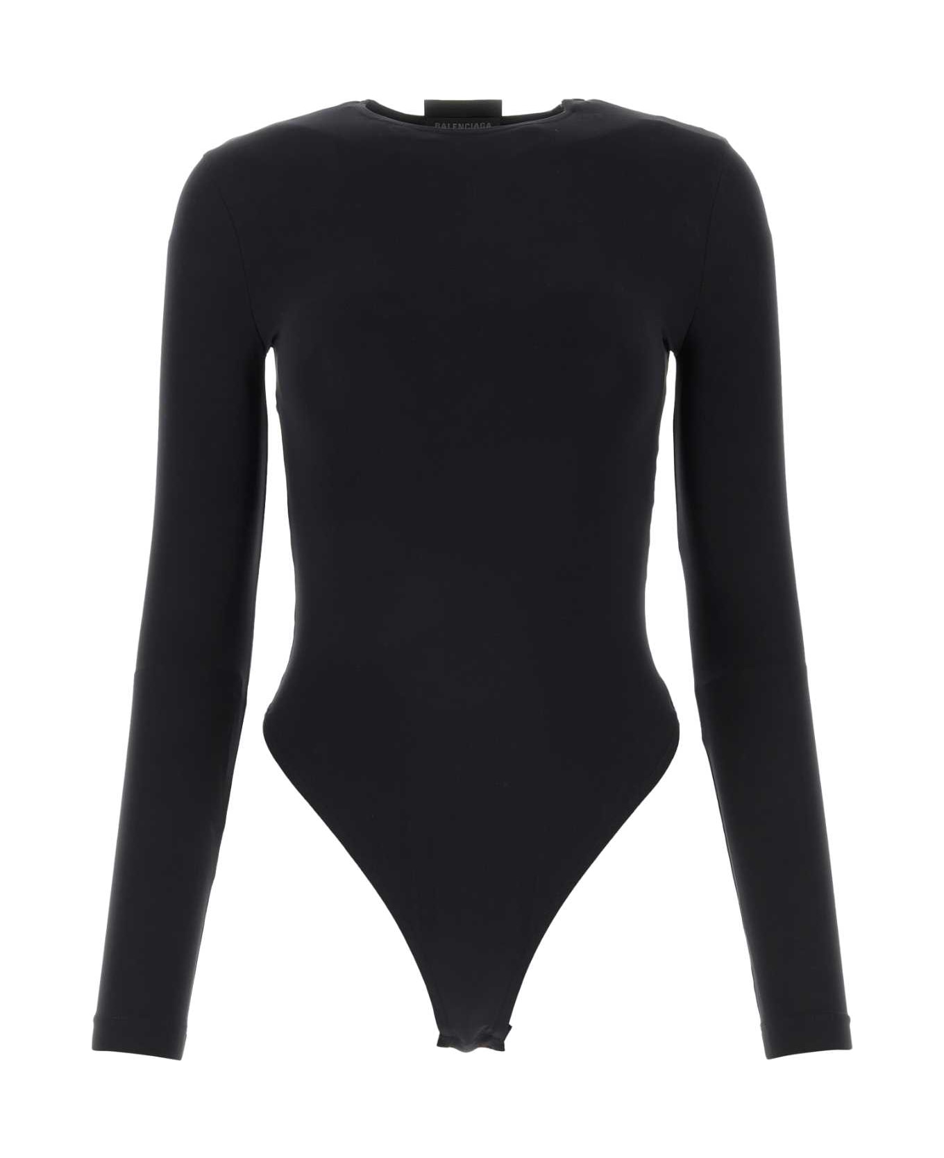 Balenciaga Black Jersey Outside Loop Bodysuit - 1000