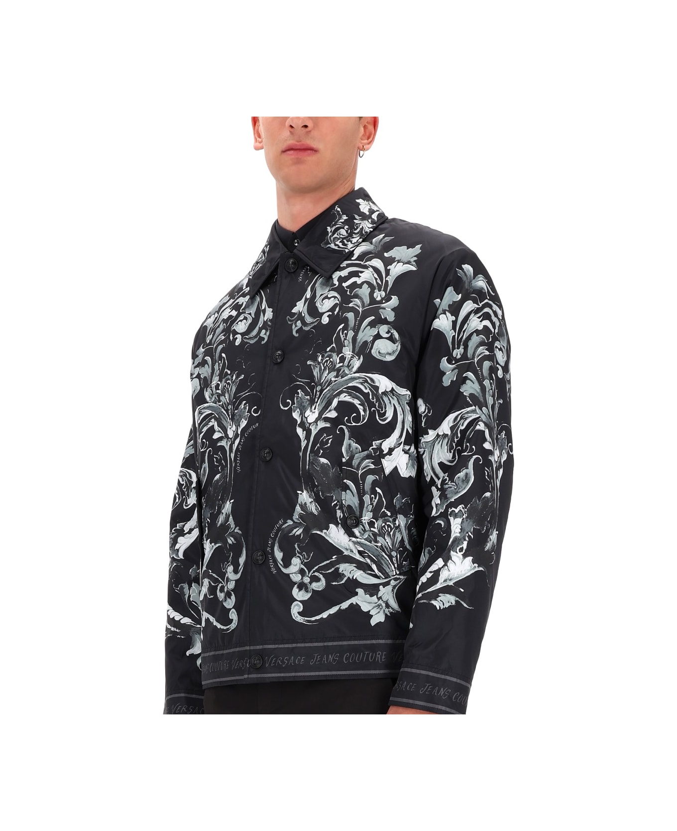 Versace Jeans Couture Baroque Print Jacket - BLACK