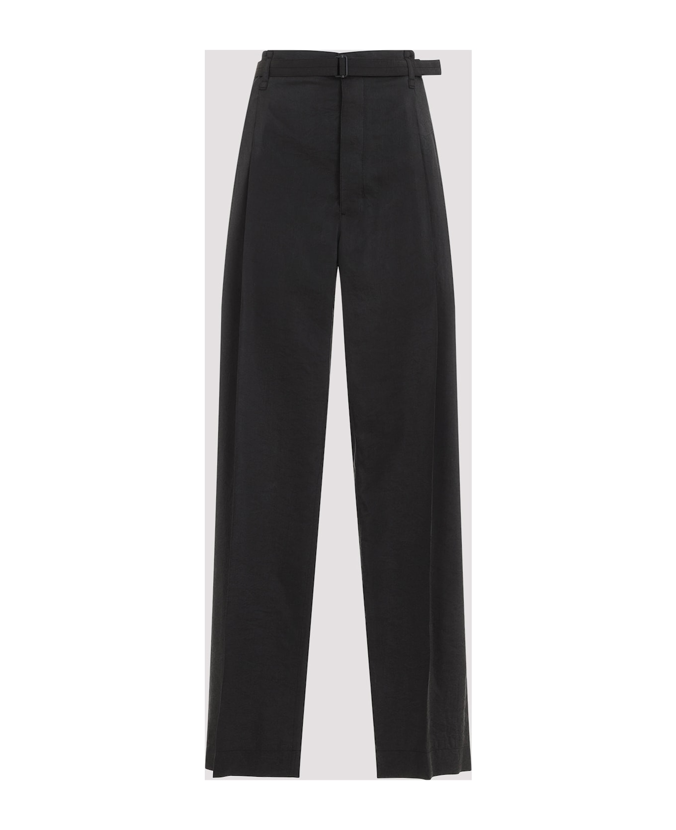 Lemaire Belted Relaxed Pants - Dark Espresso