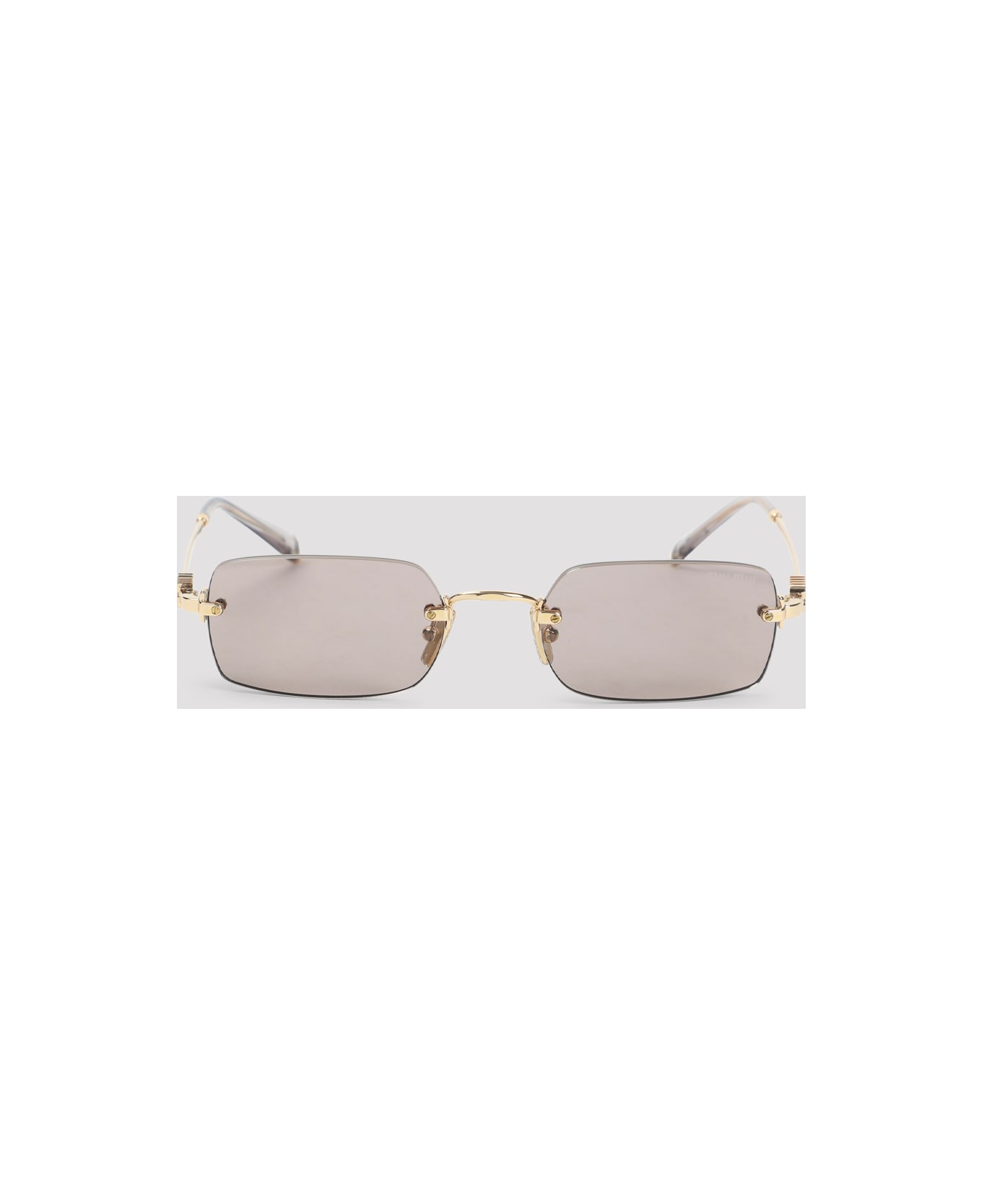 Miu Miu Eyewear Signature Mini Sunglasses - I Shiny Gold