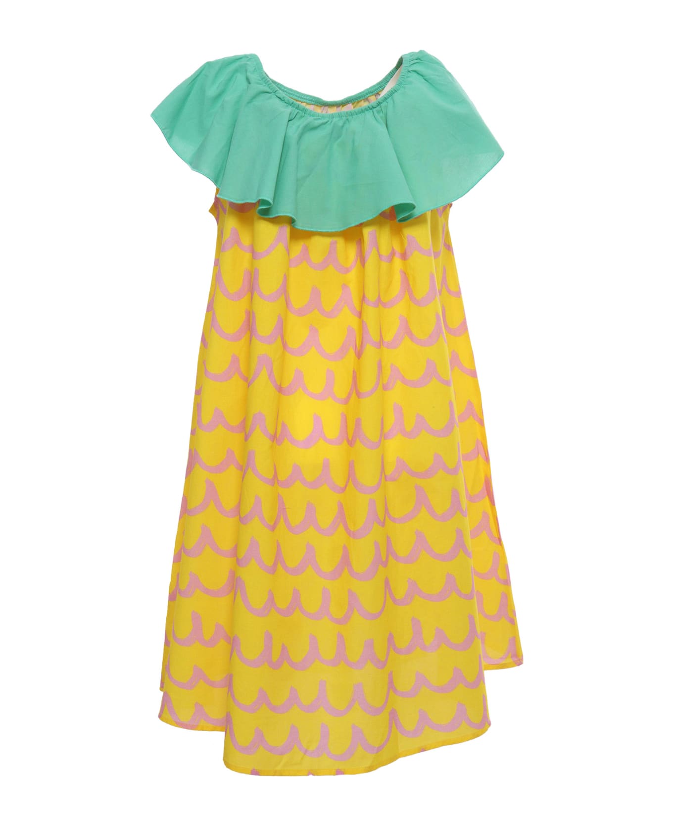 Stella McCartney Kids Yellow And Green Dress - YELLOW