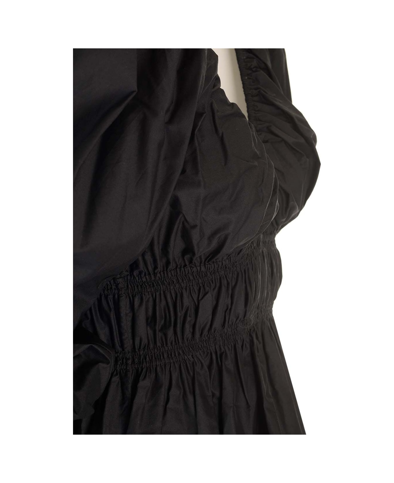 MATTEAU Cotton Voile Midi Dress - Black ワンピース＆ドレス