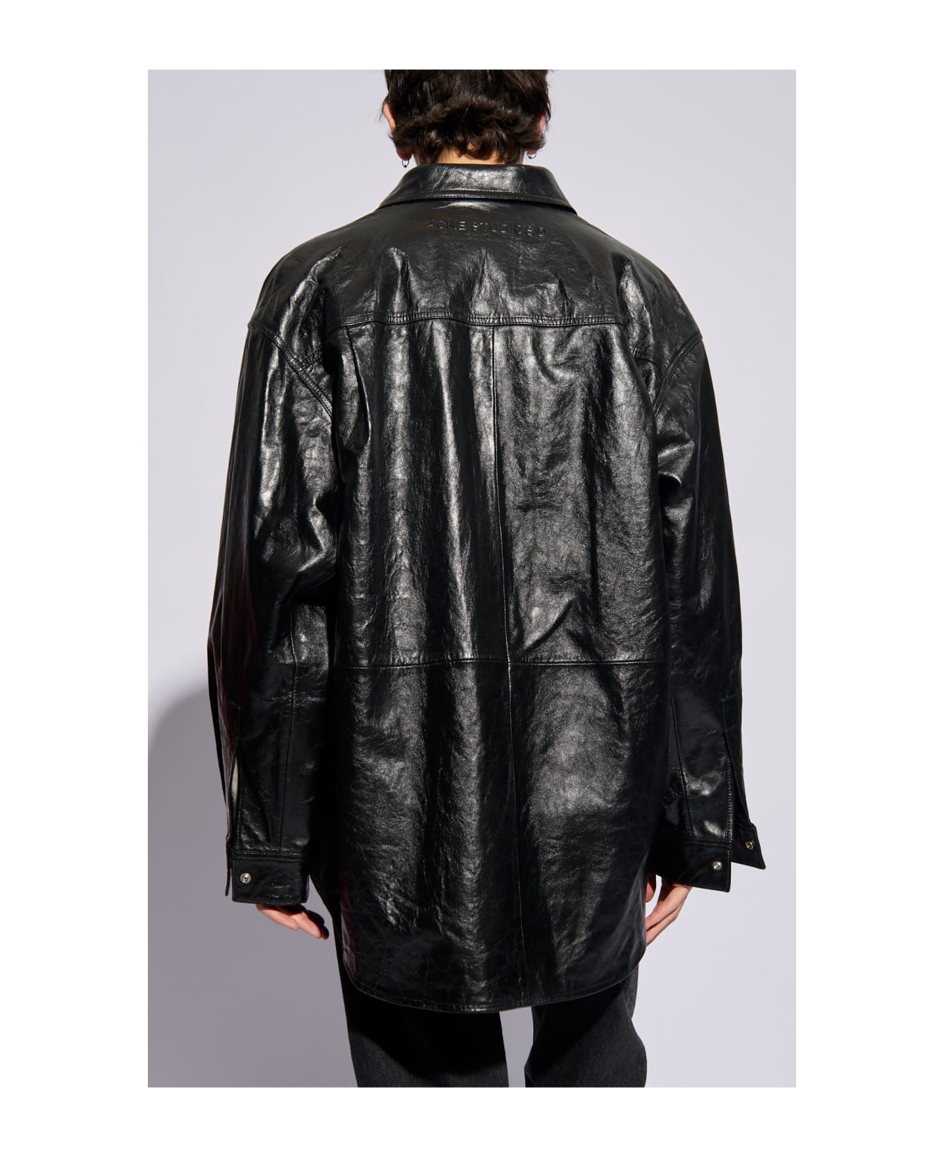 Acne Studios Leather Jacket - Black ジャケット