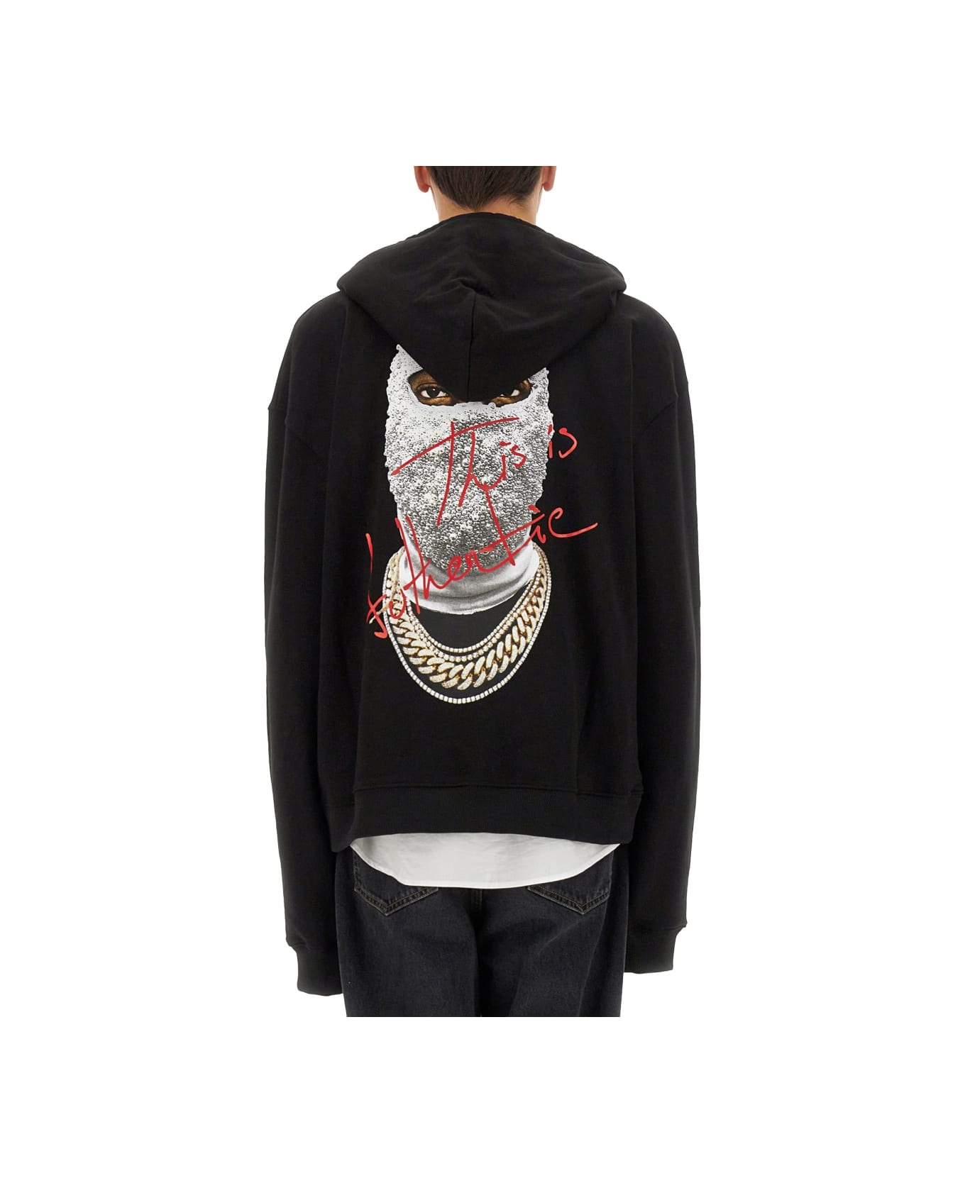 ih nom uh nit Hoodie - BLACK