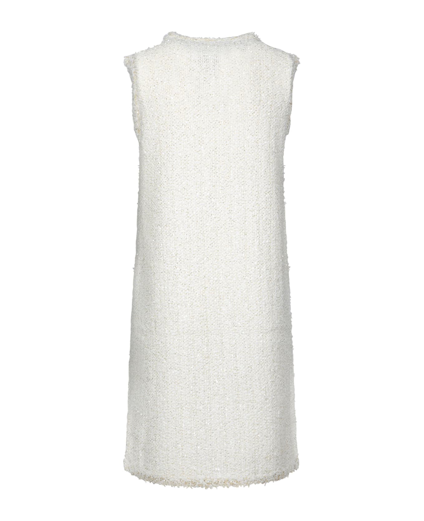 Fabiana Filippi Sleeveless Tweed Dress - White