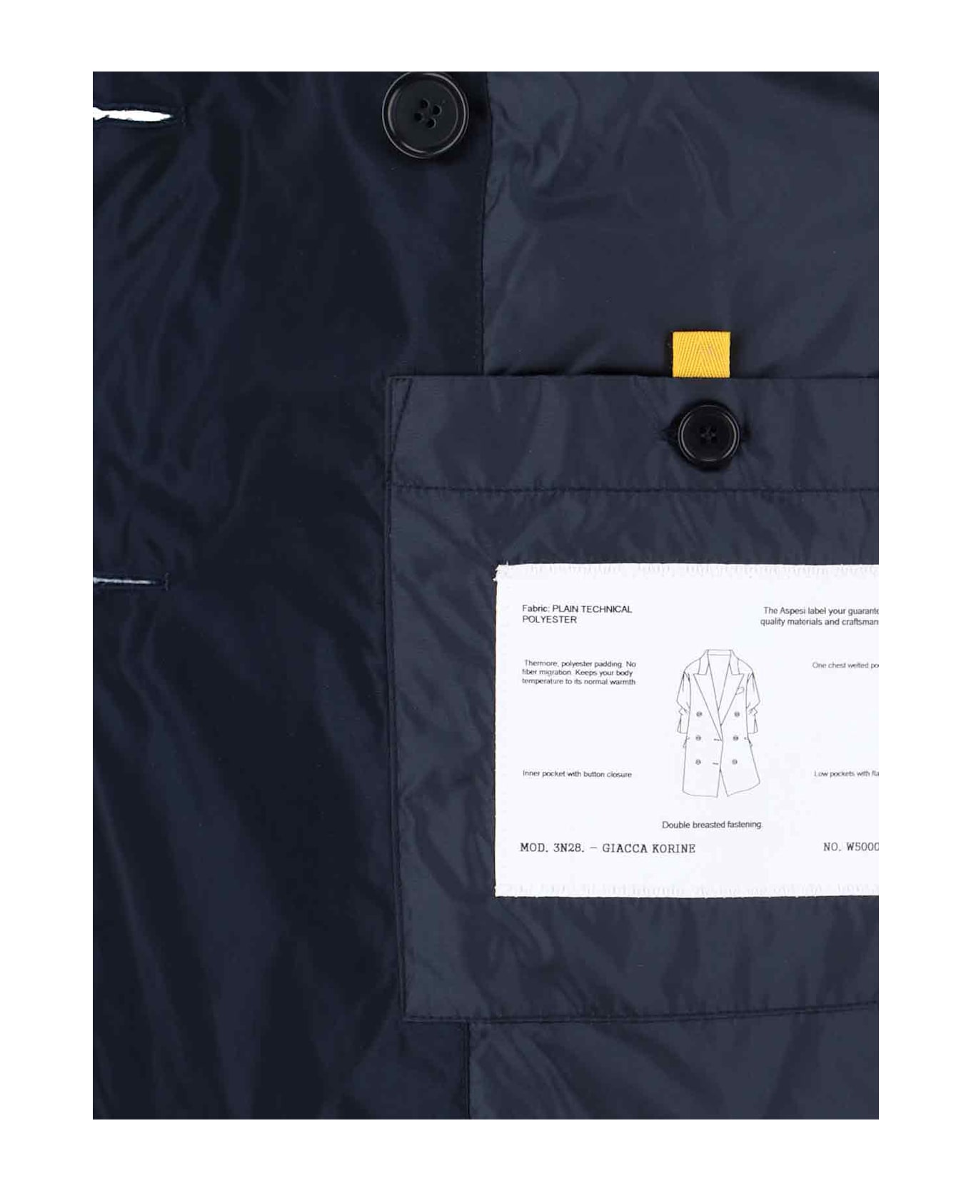 Aspesi 
korine
 Double-breasted Blazer - Blue
