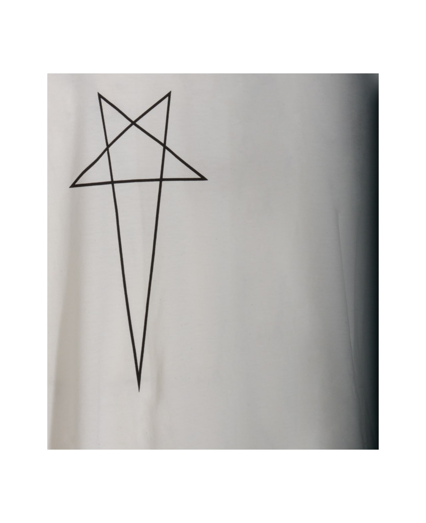 DRKSHDW White Cotton Tommy T-shirt - MILK/BLACK