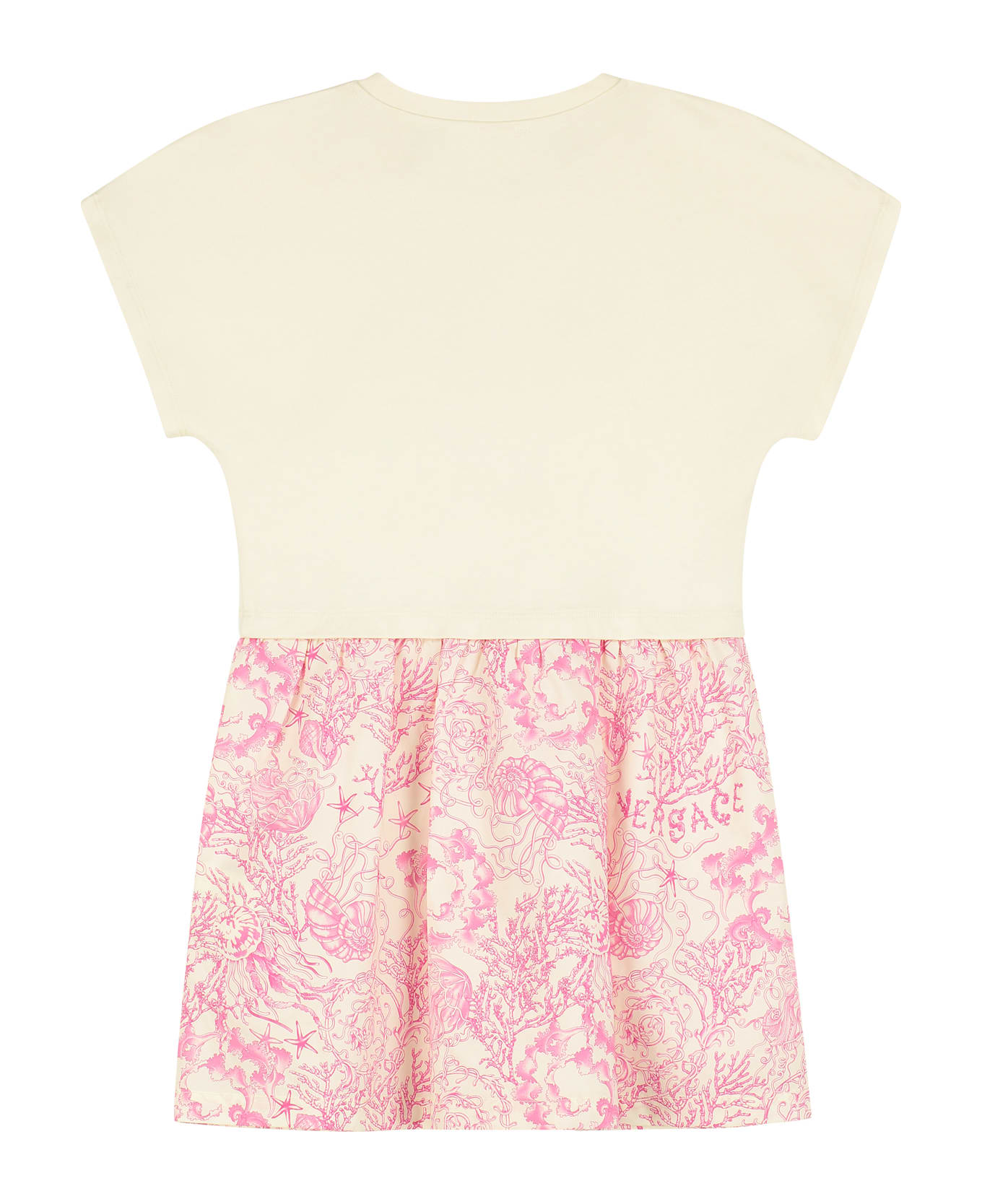 Young Versace Cotton Blend Dress - Multicolor