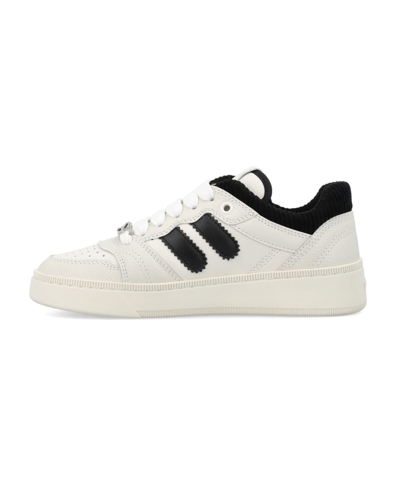 Bally Royalty-w Leather Sneakers - WHITE/BLACK