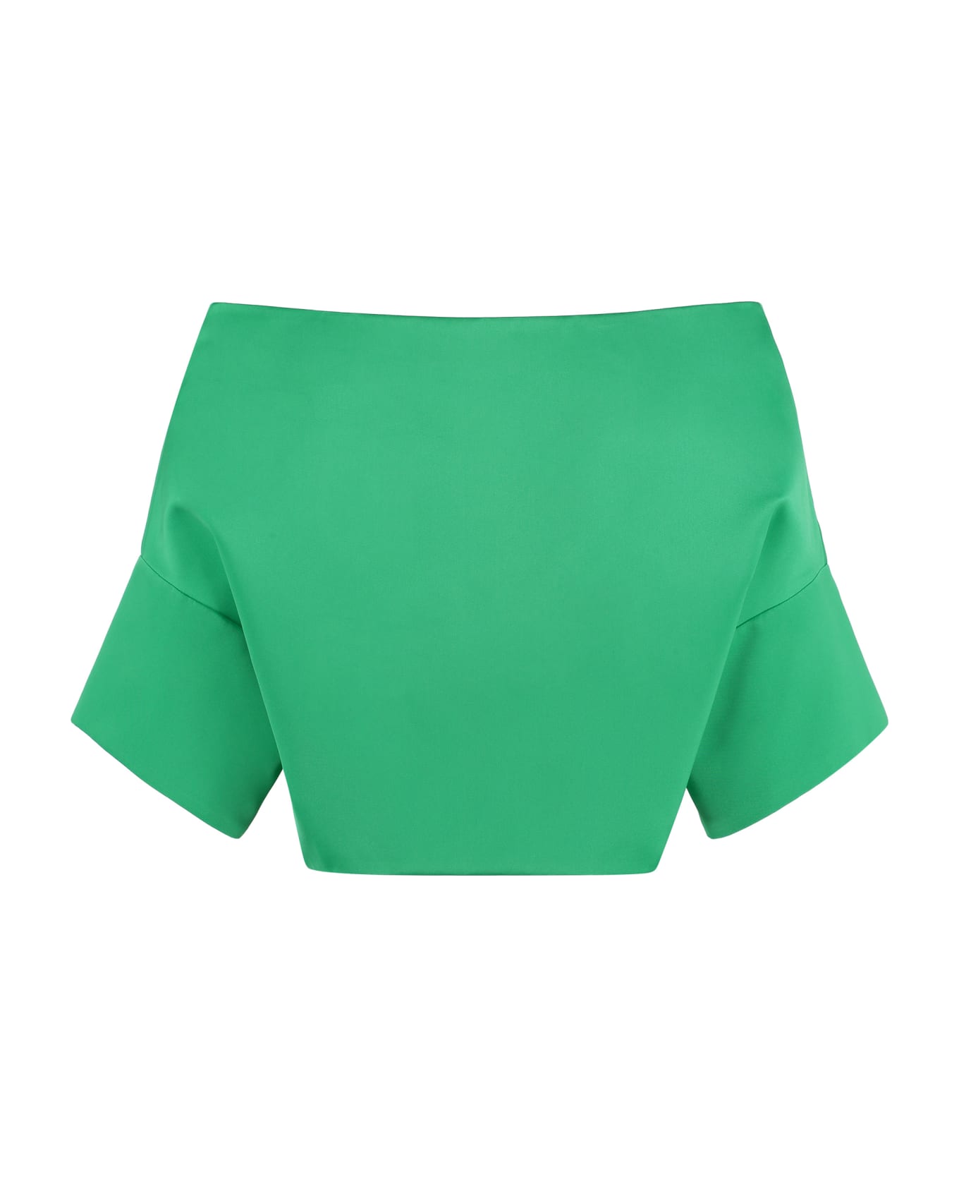 Parosh Off-shoulder Bolero Jacket - green ジャケット
