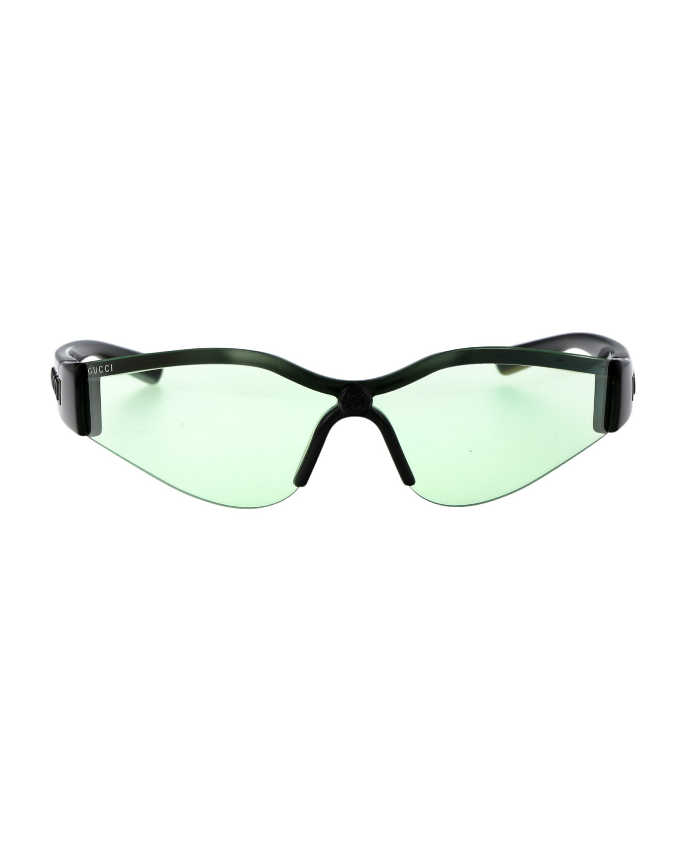 Gucci Eyewear Gg1651s Sunglasses - 005 BLACK BLACK GREEN
