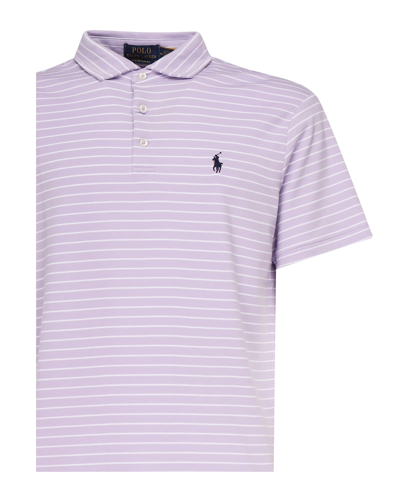 Polo Ralph Lauren Pony Striped Polo - PURPLE