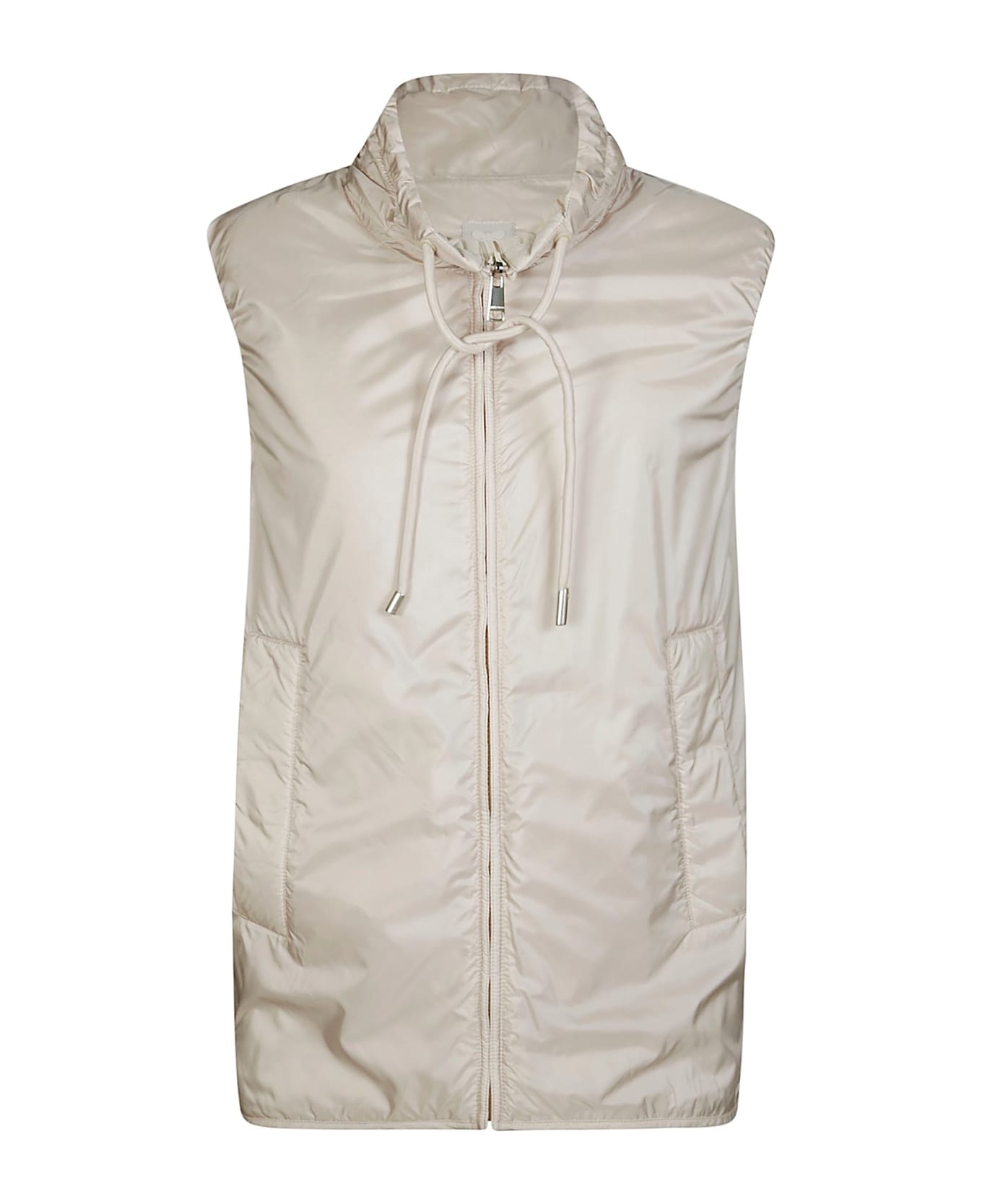 Weekend Max Mara Yoro Zip-up Drawstring Gilet - AVORIO