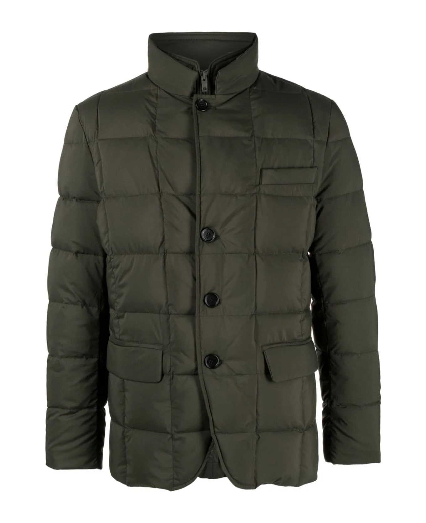 Fay Green Quilted Padded Jacket - Green ブレザー