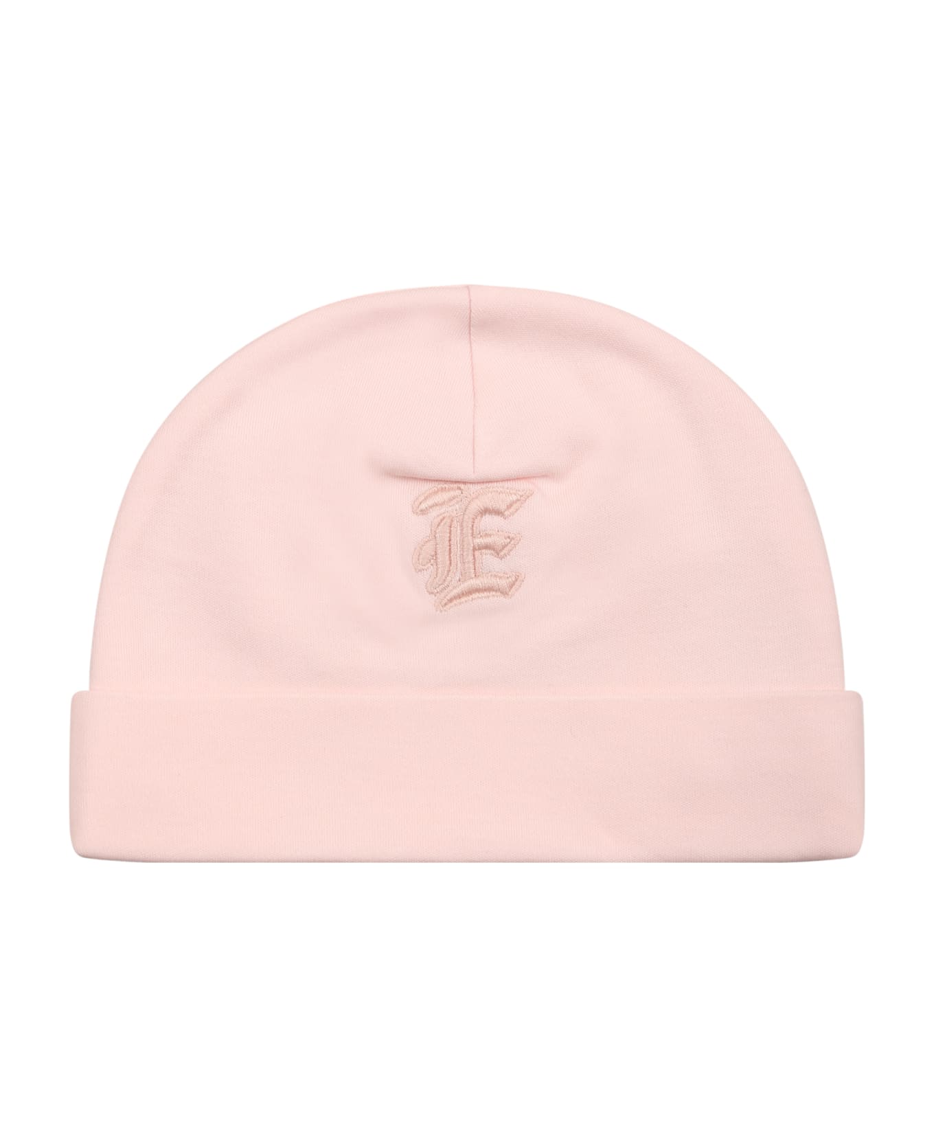Ermanno Scervino Junior Pink CLGCSA-WH001-R Hat For Baby Girl With Logo - Pink