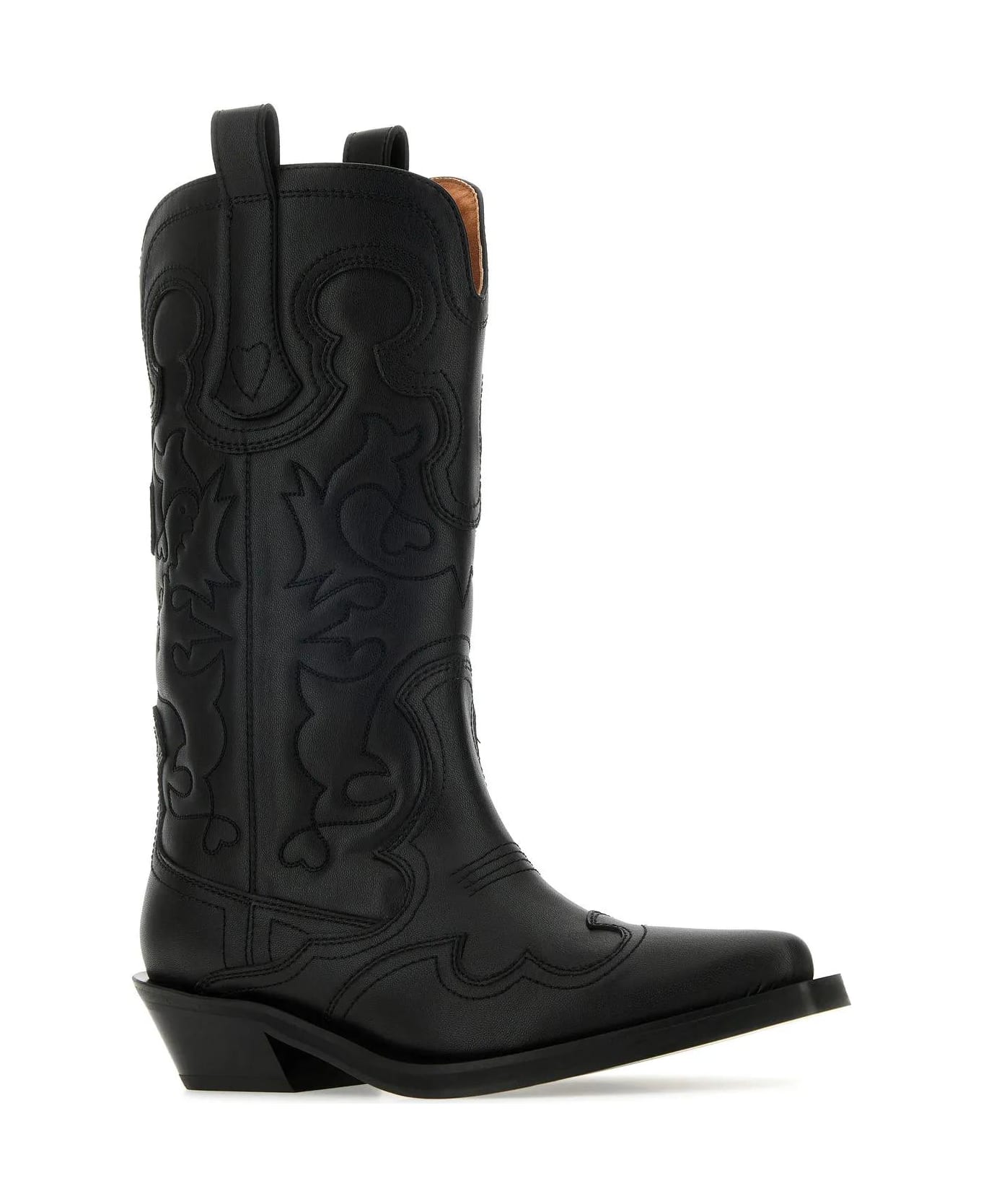 Ganni Boots With Inserts - Black