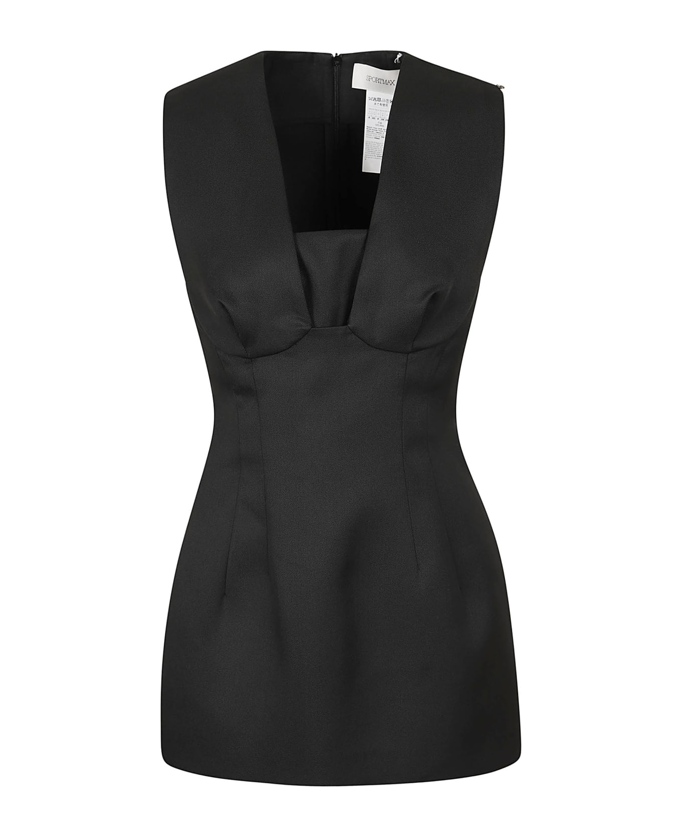 SportMax Ghisa Top-canottiera In Tes. - Black