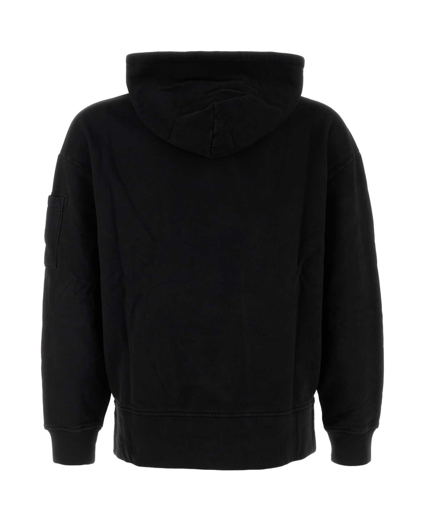 C.P. Company Black Cotton Sweatshirt - Black