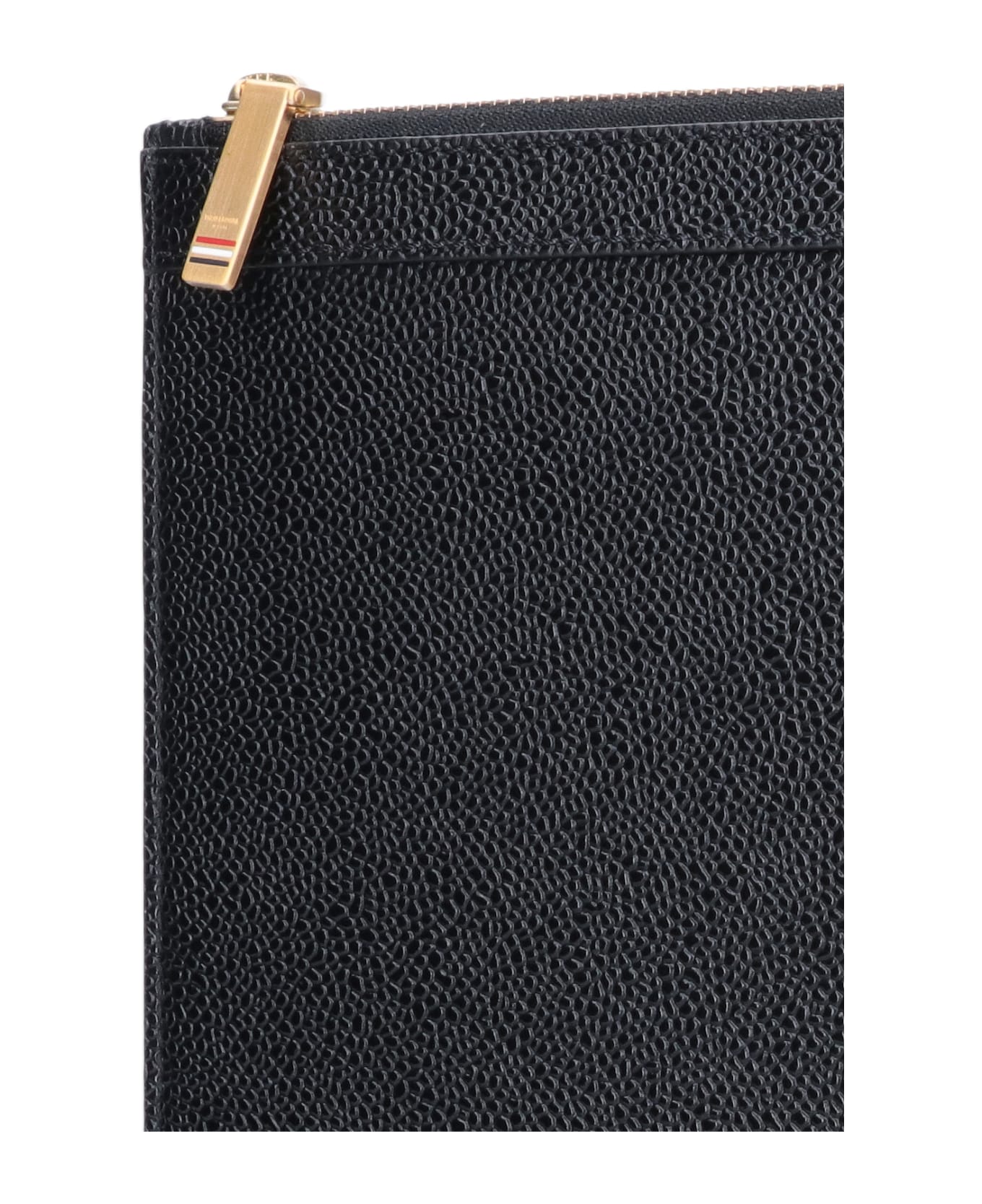 Thom Browne Tricolour Clutch Bag - Black