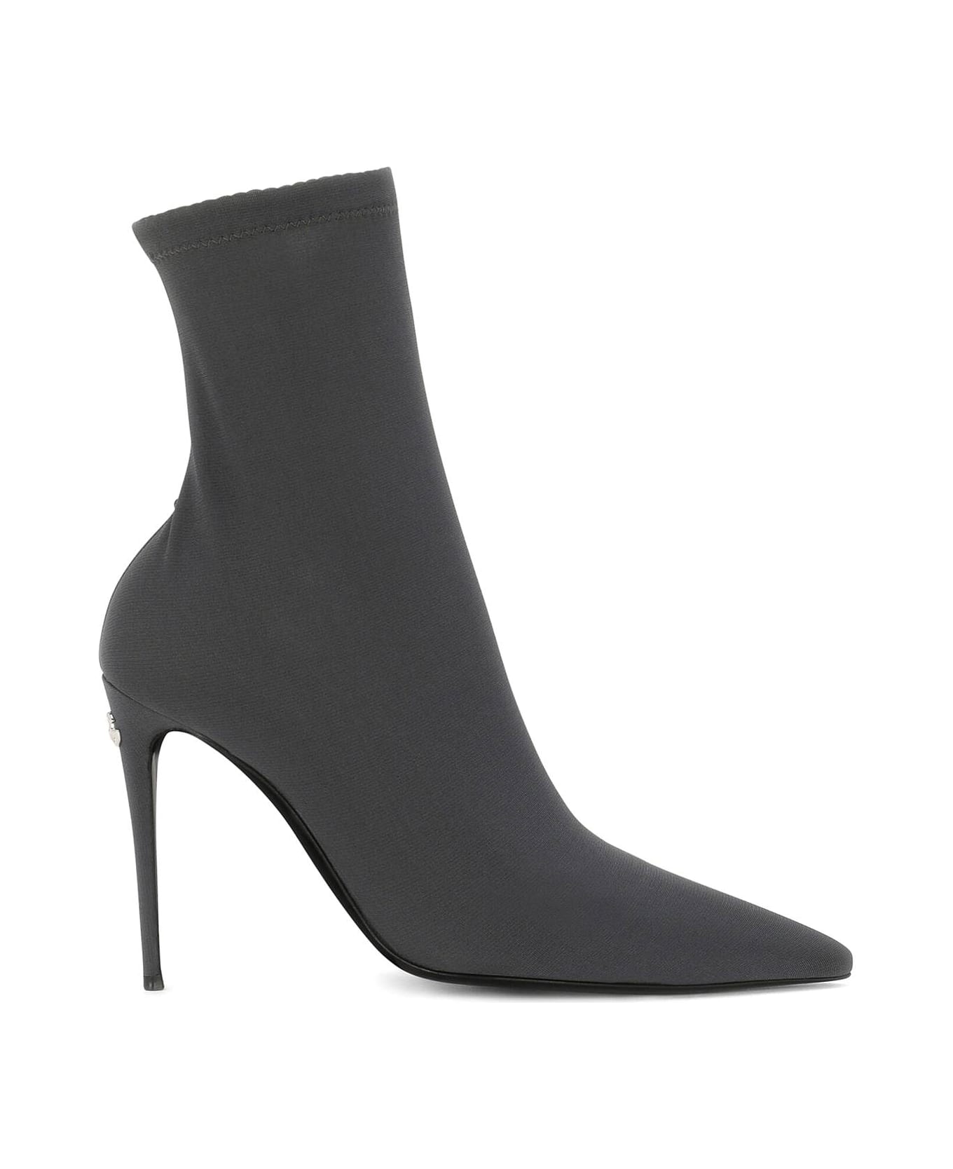 Dolce & Gabbana Stretch Jersey Ankle Boots - GRIGIO SCURO (Grey) ブーツ