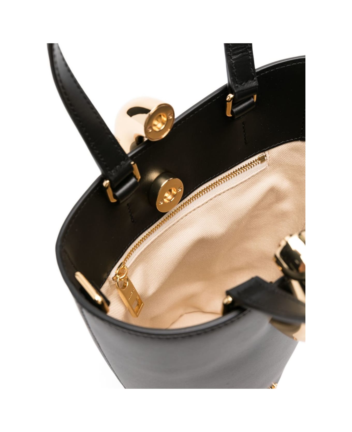 Jacquemus Le Petit Bambola Leather Bucket Bag - Black