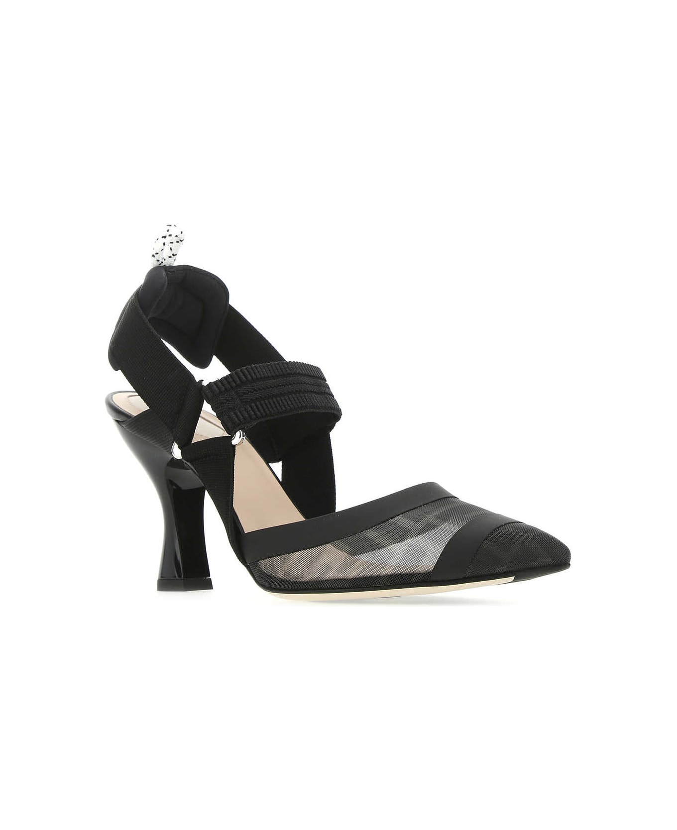 Fendi Black Mesh Colibrã¬ Pumps - F0MQ0