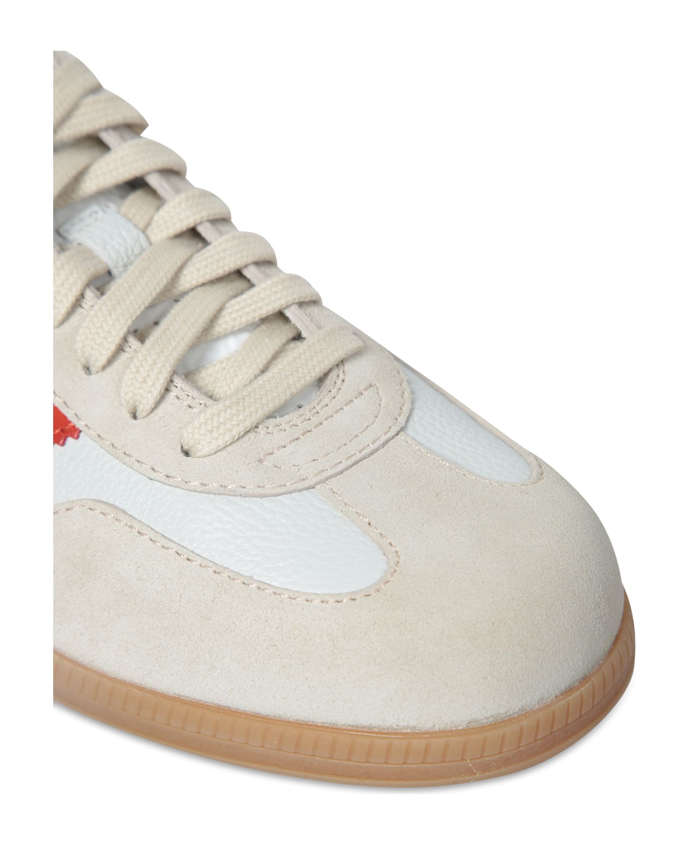 Santoni Olympic Orange/green/white Sneakers - White