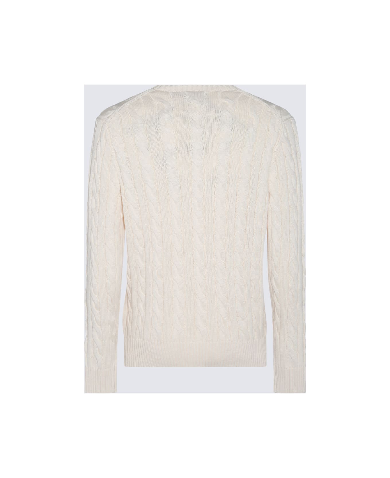 Polo Ralph Lauren White Cotton Knitwear - ANDOVER CREAM ニットウェア