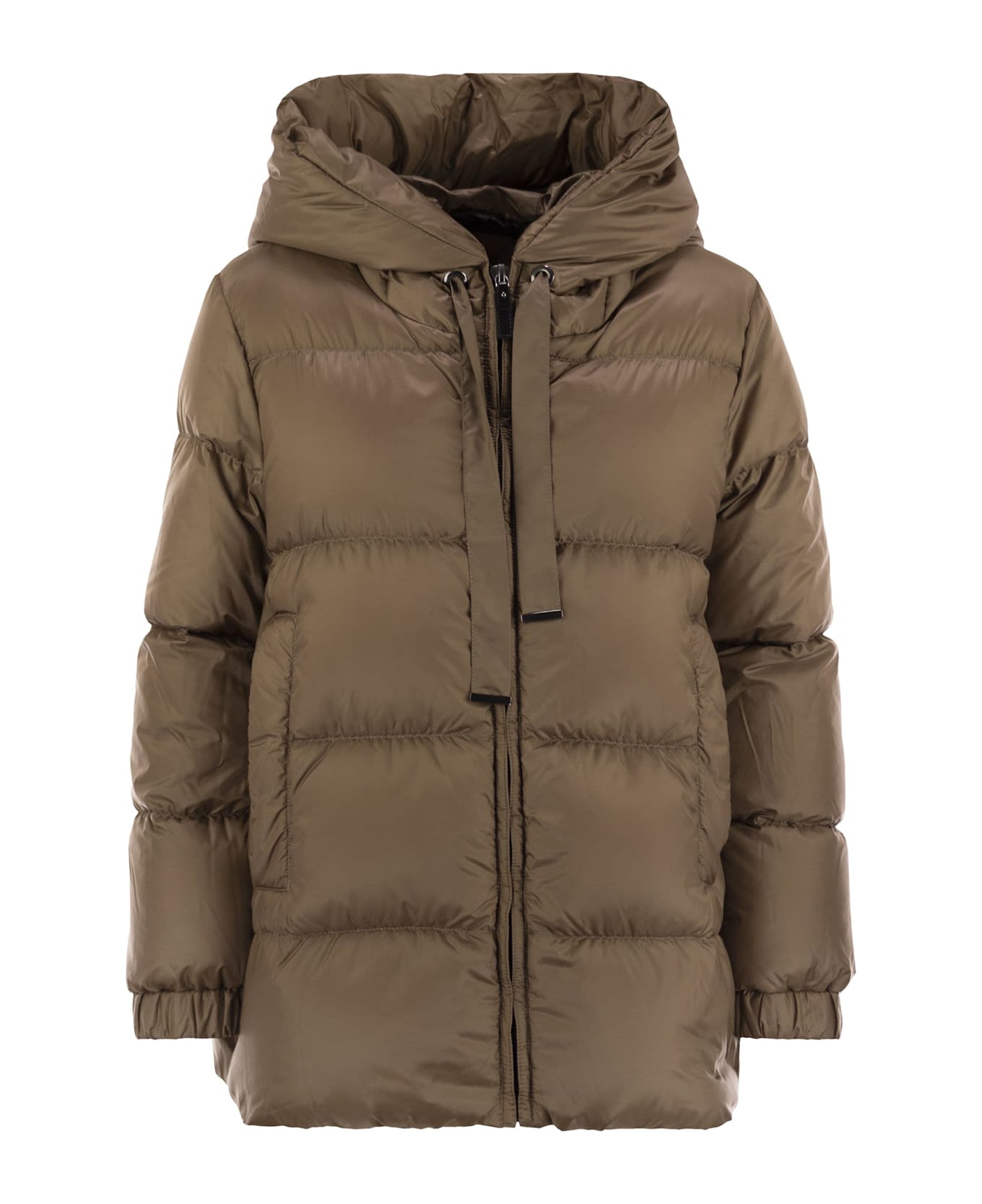 Max Mara The Cube Seia - Drip-proof Canvas Down Jacket - Beige