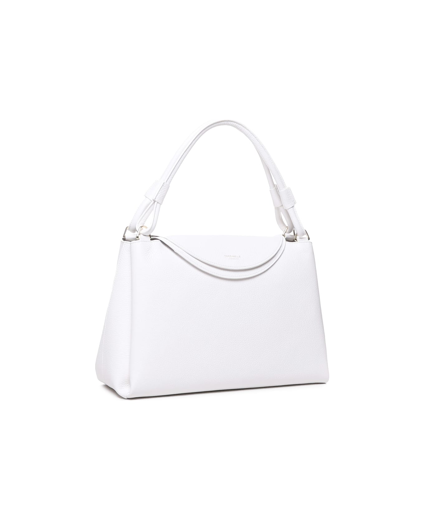 Coccinelle Eclyps Medium Bag - Brillant white