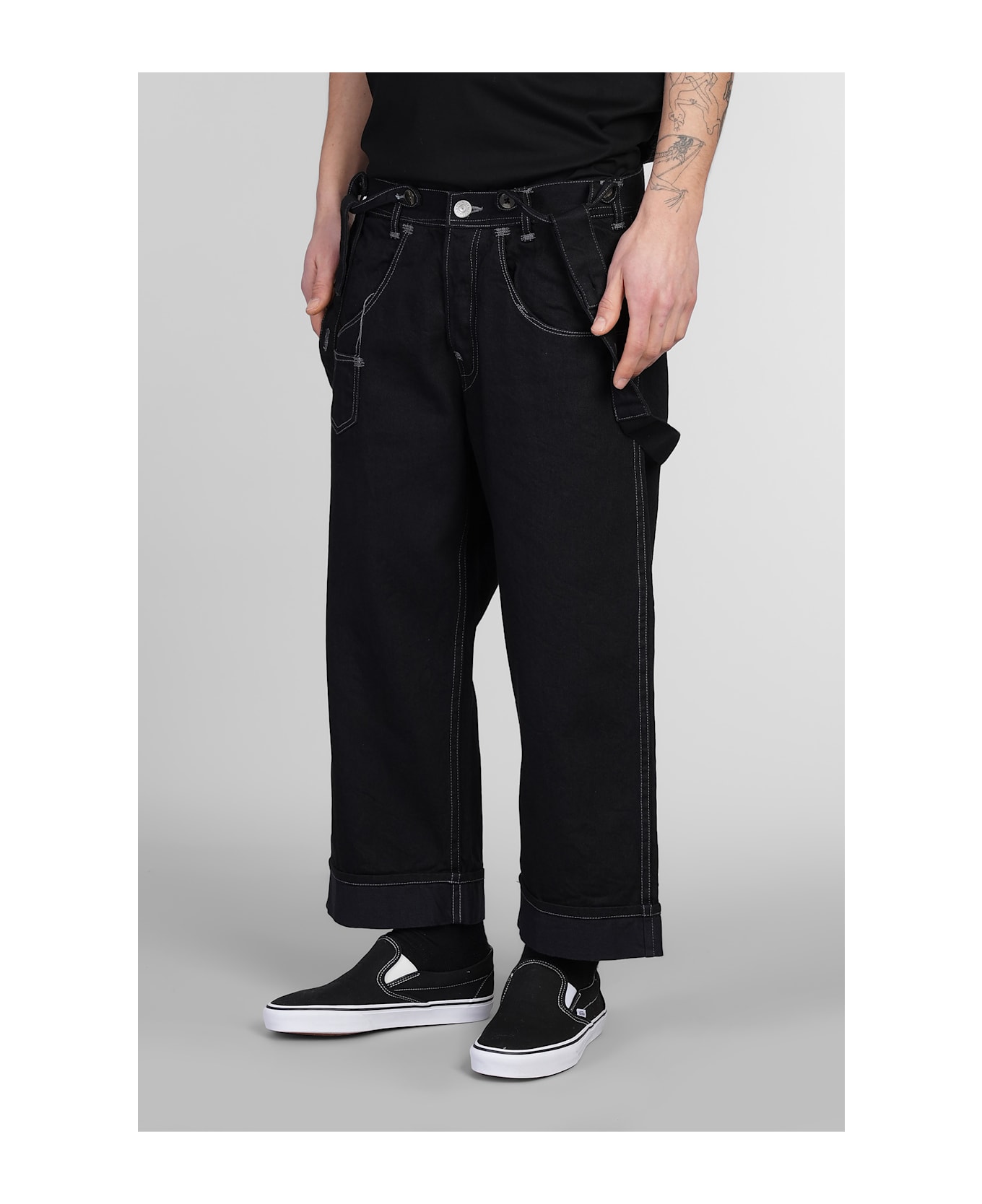 Junya Watanabe Jeans In Black Cotton - black