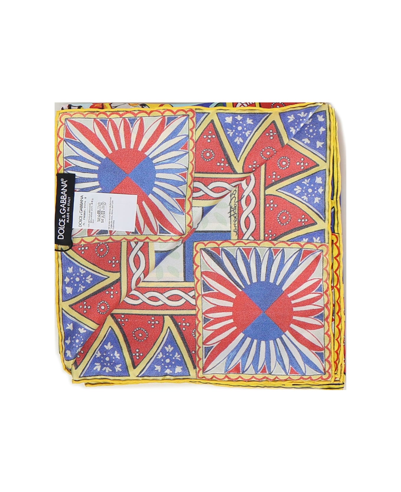 Dolce 
Gabbana Scarf With Cart Print - MultiColour