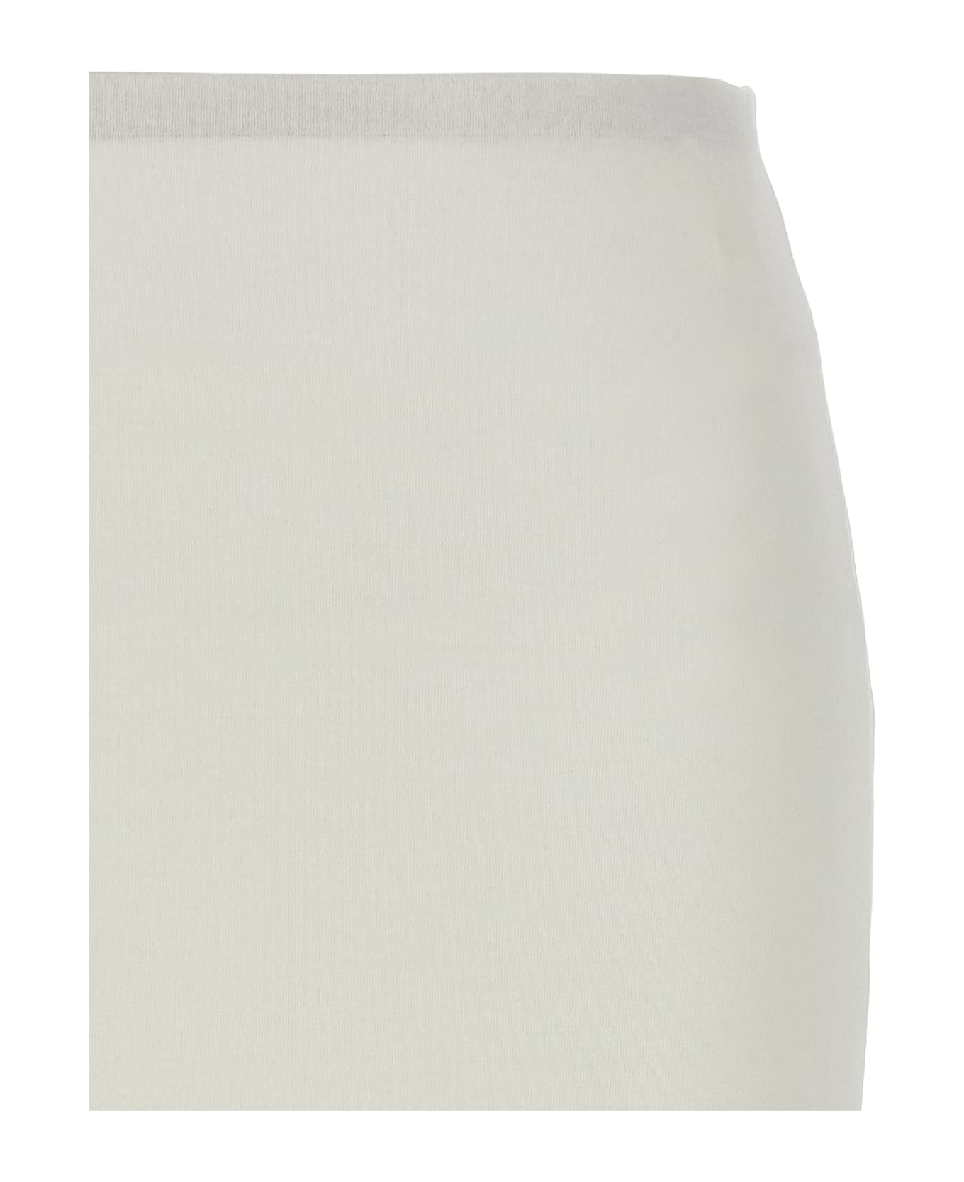 Jil Sander 
twisted
 Midi Skirt - White