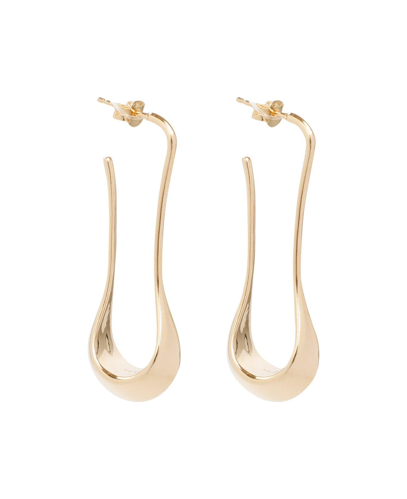 Lemaire Short Curve-edge Drop Earrings - GOLD